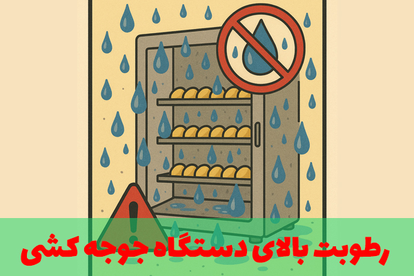رطوبت بالاتر از حد مجاز دستگاه جوجه کشی