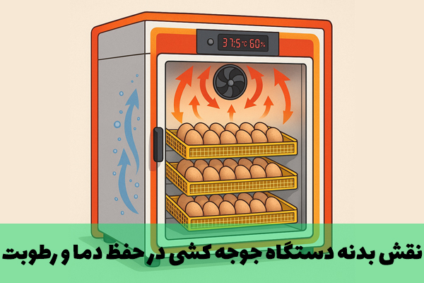 نقش بدنه دستگاه جوجه کشی در حفظ دما و رطوبت