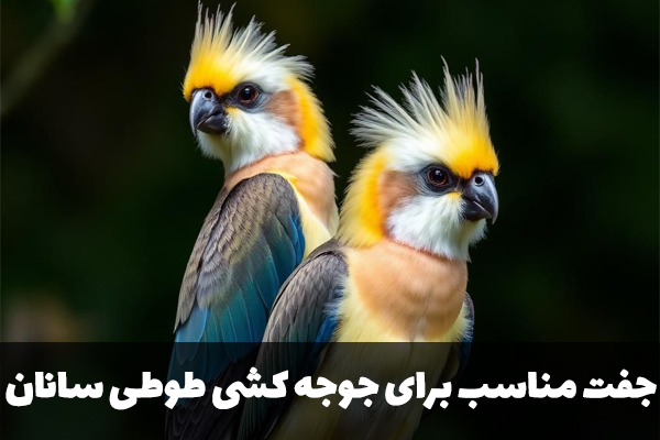 جفت مناسب برای جوجه کشی طوطی سانان